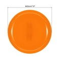 thumbnail image 2 of 7.9 Inch Art Plate Hanging Decorative Plate with Display Stand for DIY Handmade Material Mosaic Base Production Orange, 2 of 5