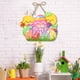 thumbnail image 5 of Decoración de madera para Pascua | Adorno de pared de papel multicolor para Pascua | Decoración ligera de temporada de 32 x 30 cm | Uso en interiores y exteriores | Adorno festivo | Regalo para, 5 of 6