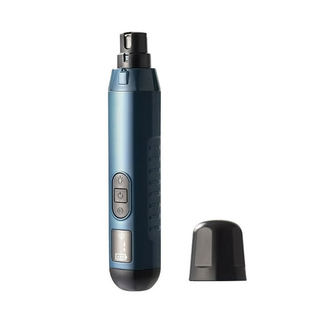 USB Rechargeable Nail Grinder With LED Light 5 Adjustable Speeds Quiet Trimming For Cats And Small Animals