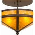 thumbnail image 4 of Meyda Tiffany 163106 Craftsman Prime 2 Light 16" Wide Semi-Flush Ceiling Fixture -, 4 of 7