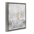 thumbnail image 2 of Stupell Industries Rustic Lodge Baby Llama Bath Time Gray Floating Frame Canvas Art, 18 x 18, by Kim Allen, 2 of 7