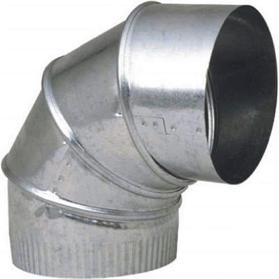 90 deg Galvanized Adjustable Elbow - 8 in.