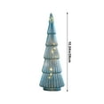 thumbnail image 4 of Xuniizn Small Christmas Tree with Lights for Desk, Glass Table Top Christmas Tree Pre-Lit with Ornaments, Mini LED Lights Christmas Tree Decorations for Home & Office, Green, 4 of 7
