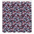 thumbnail image 3 of Ambesonne Abstract Shower Curtain, Geometric Triangle Shape, 69"Wx70"L, Pale Blue Maroon, 3 of 3