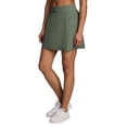 thumbnail image 3 of RBX Active Women's Athletic Zipper Pocket Woven Skort With Inner Bike Short, 3 of 5