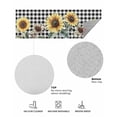 thumbnail image 6 of Vintage Floral Front Door Mat Sunflowers Black Buffalo Plaid Farmhouse Welcome Doormat Indoor Outdoor Entrance Floor Mat Non-Slip Washable Runner Rug for Front Porch Decor 18x60 Inch, 6 of 6