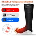 thumbnail image 5 of SAVIOR HEAT Heated Socks Rechargeable Electric Settings - for Men Women,Upgraded 7.4V Socks with Battery,3 Heat Setting Washable Winter Warm Socks Feet Warmers for Skiing Walking Driving Riding, 5 of 7