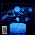 thumbnail image 1 of Lámpara de diseño de galaxia de ilusión 3d para niños Lámpara de escritorio con control remoto táctil Galaxycolorful Lámpara de regalo creativa USB. Afortunado Sencillez, 1 of 5