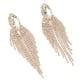 thumbnail image 4 of 2 uds exquisitos pendientes largos de borla de aleación de mujer pendientes colgantes de diamantes de imitación de moda para fiesta de boda oro, 4 of 10