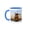 Blue/White, variant on 3drose, Windmills at South Holland, Zuid Holland, Kinderdijk. Netherlands., 11oz Magic Transforming Mug