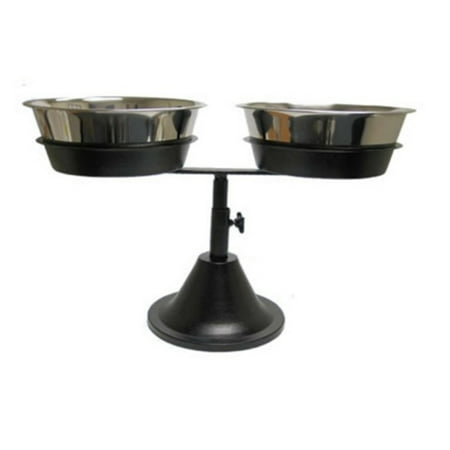 QT Dog, Barstool Diner with Stainless Steel Standard Double Adj 3qt