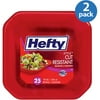 Hefty Style Square Cut Resistant Foam Bowls, 25ct (Pack of 2)
