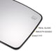 thumbnail image 4 of Reemplazo de vidrio del espejo retrovisor del lado derecho del pasajero Unique Bargains 1 Pcs con vidrio blanco calefaccionado y ajuste trasero para Jeep Compass, 4 of 6