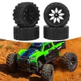 thumbnail image 1 of RC Rubber Tires, 4PCS Strong Grip RC Car Wheels And Tires RC Tires Replacament For  1/10 Remote Control Cars, 1 of 8