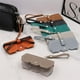 thumbnail image 2 of Fashion Soft Leather Sunglasses Bag - Leather Glasses Case Holder Portable Slim Sunglasses Pouch Soft Eyeglasses Bag, 2 of 4