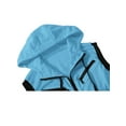 thumbnail image 4 of Unique Bargains Men's Sleeveless Zip Up Drawstring Hooded Vest 42 Sky Blue, 4 of 7