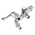 thumbnail image 2 of Water Faucet-ABS Plastic Washing Machine Faucet Sink Basin Water Tap with Double Spout & Handle G1/2(Tail Handle), 2 of 8