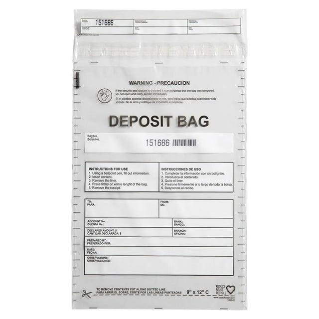 Bolsas de depósito US PACK SMART de plástico transparente de 9 x 12 cm, 100 unidades