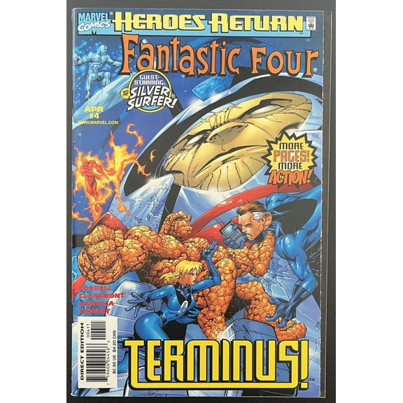 Fantastic Four Terminus #4 Marvel Comic Book Feb. 1997 Direct Edition - CB170