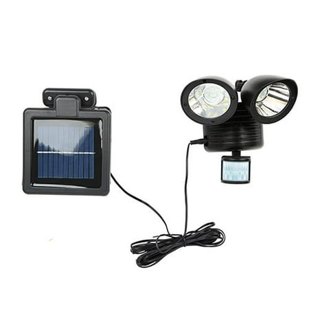 

Solarek 681 LED Pir Activated Twin Head Solar Security Light