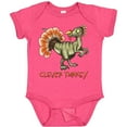thumbnail image 3 of Inktastic Clever Turkey Thanksgiving Dinosaur Boys or Girls Baby Bodysuit, 3 of 5