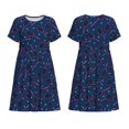 thumbnail image 3 of Bixox Robe d'Été à Manches Courtes pour Femmes Robe Ample Longueur Genou avec Poches-Tennis Raquette, 3 of 7