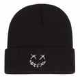 thumbnail image 5 of 1PC/2PCS Halloween Pumpkin Devil Embroidered Knitted Hat, funny woolen pullover hat for men and women WHITE One Size, 5 of 5