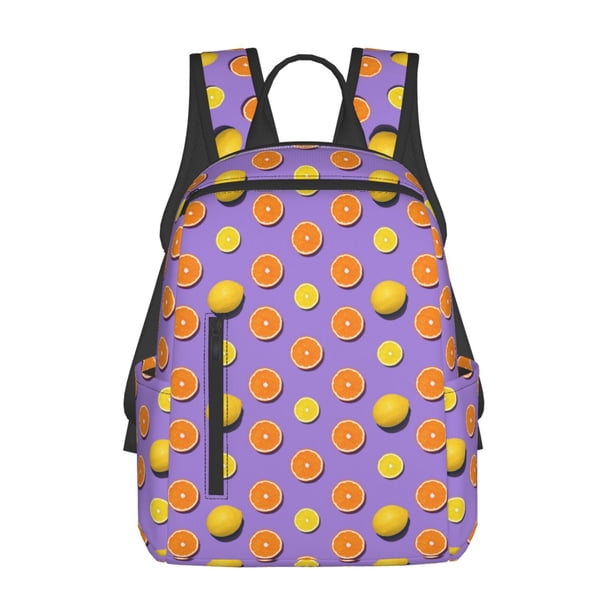 Disketp Yellow Lemon And Orange Mochila Ligera e Impermeable, Mochila de Día Resistente para Viajes, Senderismo y Uso Diario para Hombre y Mujer