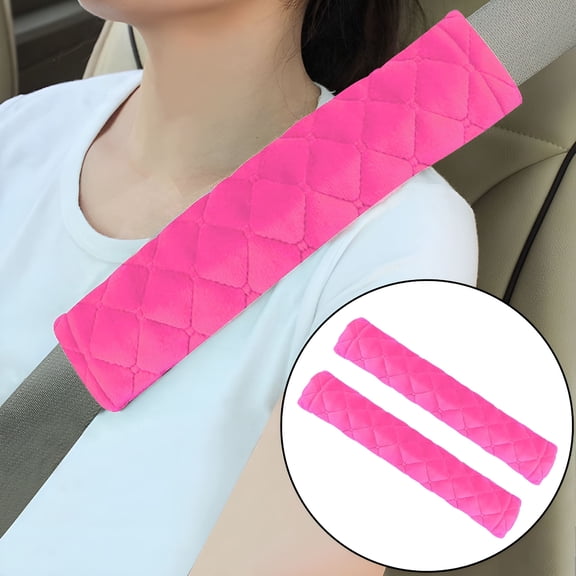 GASTROPOD 2Pack Car Seat Belt Pads Cover Seat Belt Shoulder Strap Covers Shoulder Pad For Car & Bag, Hot Pink