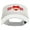White, variant on Spain Love Embroidered Cotton Twill Sun Visor - White OSFM