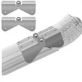 Qtmnekly 4Pcs Gutter Extension Hinge, Downspout Extension FlipUp Hinge
