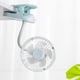 thumbnail image 5 of Mini ventilador con clip, ventilador portátil silencioso con luz nocturna, ventilador Personal recargable por USB, 5 of 5