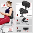 thumbnail image 5 of POOBOO Silent Magnetic Resistance Indoor Cycling Bike Exercise Bike with Arm Exerciser Stationary Bike for Home Gym Exercise, 5 of 11