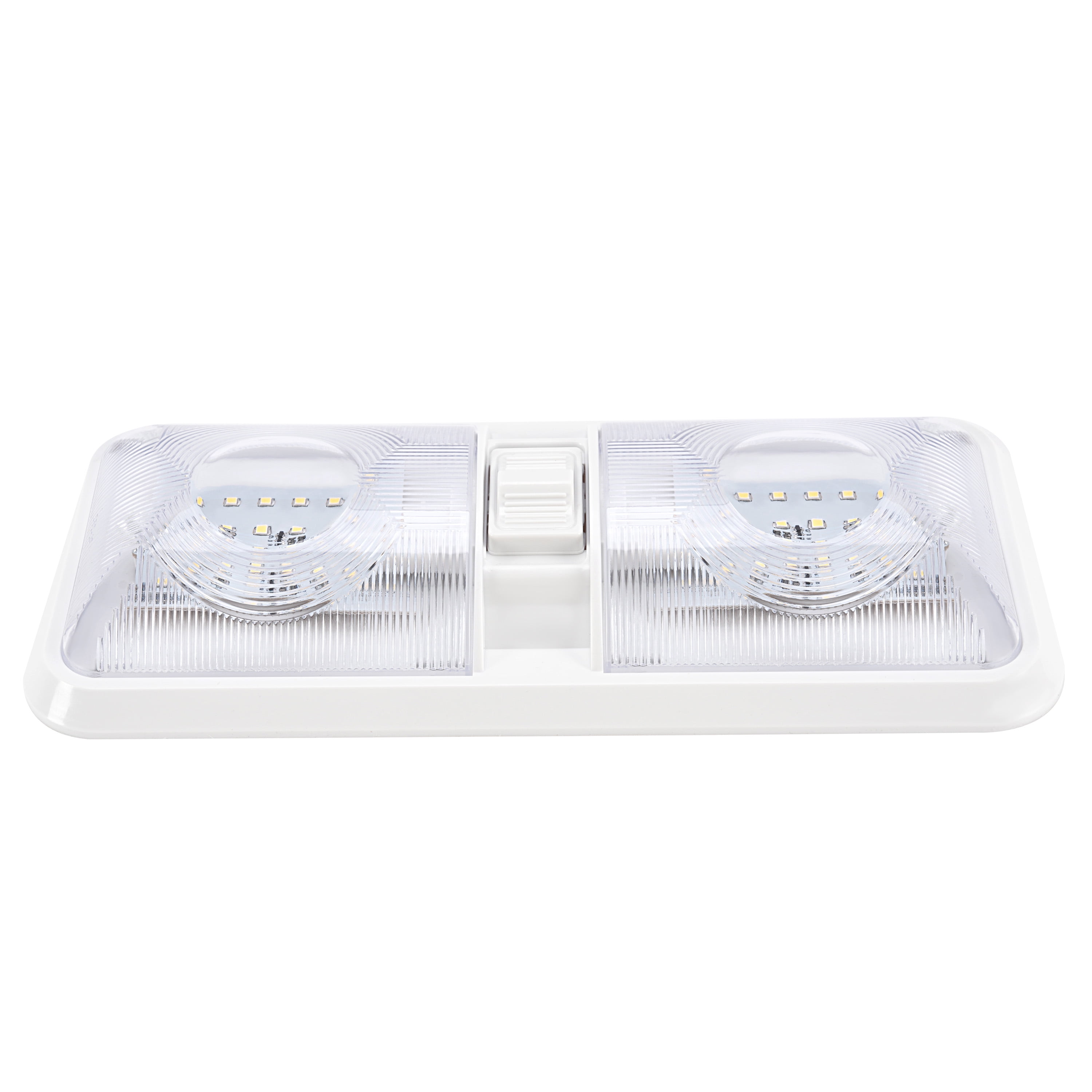 KOJEM 5PCS RV Ceiling Double Dome Lights 12v Ceiling Fixture RV Interior Led Ceiling Light Boat Camper Trailer Natural White 4000-4500K