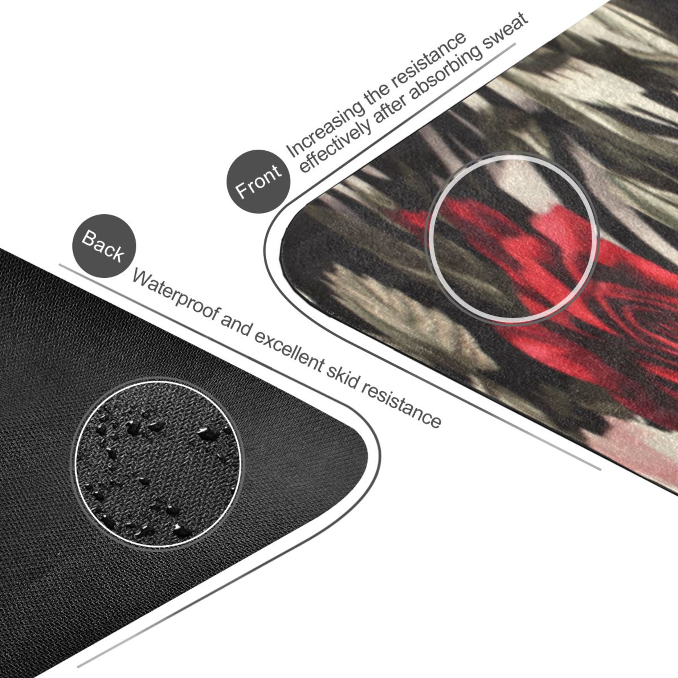 BZSMCE Yoga Mat Women Fitness Mat Royal Rose Harmony Pattern