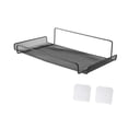 thumbnail image 2 of Estante de pared para enrutador, piezas de instalación de hierro sin daños, estante de montaje en pared, estante flotante para reproductor de DVD y Negro, 2 of 8