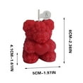 thumbnail image 3 of Ckraxd Rose Bear Scented Candle Decorative Gift Long Lasting Aromatic Relaxation Perfect for Valentine's Day Birthday Spa Sessions, 3 of 3