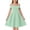 Green, variant on Busydd Girls Party Dress with Pockets 6-14 Years Trendy off Shoulder Spaghetti Strap Girls' Dresses Solid Color A-Line Girls Clothes 6-7 Years