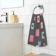thumbnail image 3 of Yayeee 100% Cotton Hand Towels for Bathroom 16" x 28" Soft Absorbent Kitchen Towel, Red Block Pattern, 3 of 7