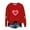 04 Red, variant on Fewfanhot Women Clothing Casual Heart Graphics Shirt Long Sleeve Pullover Loose Crewneck Cute Love Printed Sweatshirt Tops