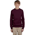 thumbnail image 2 of Hanes ComfortBlend EcoSmart Boy`s Crewneck Sweatshirt, S, Maroon, 2 of 6