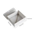 thumbnail image 4 of Caja organizadora de ropa interior Cajón Armario Bragas Calcetines Sujetadores Almacenamiento Estuche de tela Oxford, gris, rejillas individuales Methold HA001915-01B, 4 of 6