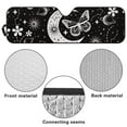 thumbnail image 6 of Uorisanigo Windshield Sun Shade Sunshade Moon Butterfly Flower Car Sun Visor Mat Compatible with Rubicon Sahara TJ JK JKU 2 & 4 Door Heat Shield Front Window Sunshade Block UV Keep Cool, 6 of 7