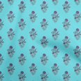thumbnail image 1 of oneOone Cotton Poplin Turquoise Green Fabric Asian Block Print Sewing Craft Projects Fabric Prints By Yard 56 Inch Wide, 1 of 4
