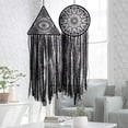 thumbnail image 2 of Atrapasueños negro DIY, atrapasueños negro, decoración de pared gótica hecha a mano para dormitorio, 2 uds., 2 of 5