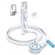 thumbnail image 1 of Cable De Extensión De Enchufe Plano Giratorio Maximm 360 Con Gancho Extraíble, Cable De Extensión Blanco De 3 Pies (Calibre 16), Certificado Ul, 1 of 1