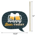 thumbnail image 3 of Big Dot of Happiness Funny Cheers and Beers Happy Birthday - Birthday Party Photo Booth Props Kit - 10 Piece, 3 of 4