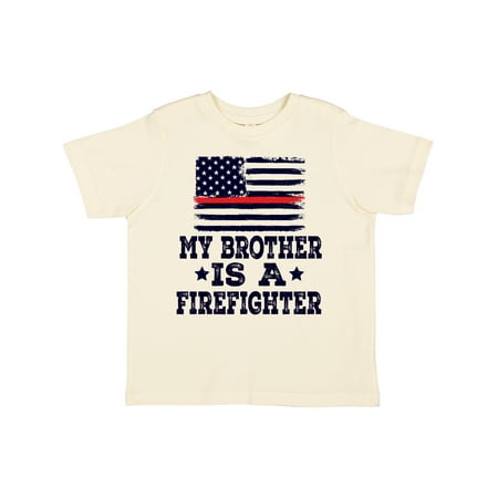 

Inktastic Brother is a Firefighter Gift Toddler Boy or Toddler Girl T-Shirt