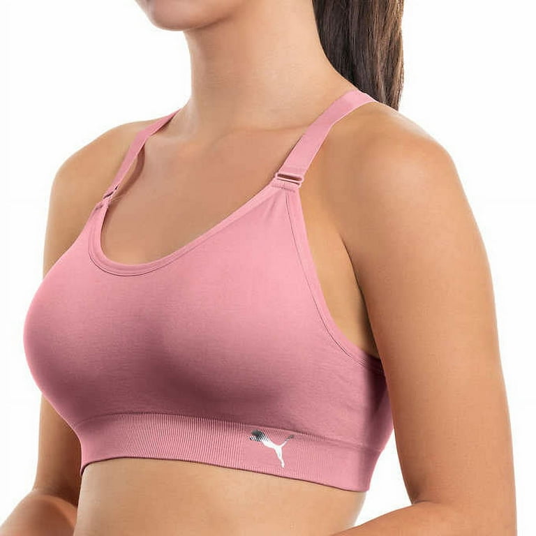 Puma Women's Seamless Sports Bra with Removable Cups 2/PK