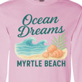 thumbnail image 4 of Inktastic Ocean Dreams Myrtle Beach Seashell Wave Long Sleeve T-Shirt, 4 of 5